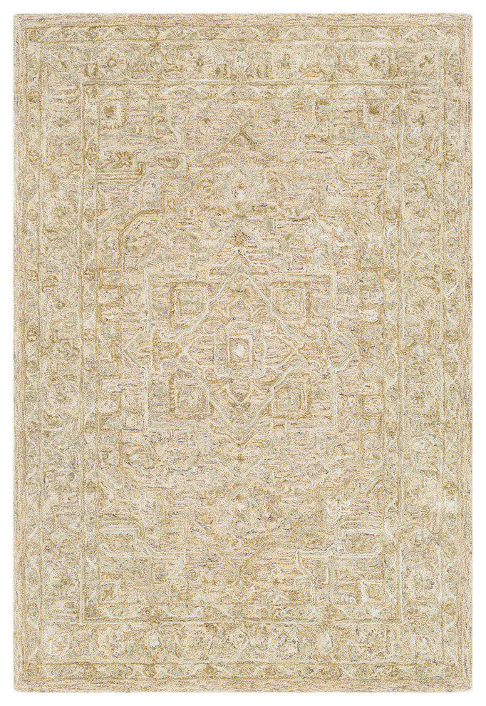 Shelby Traditional Sage, Khaki Area Rug, 2'x3'