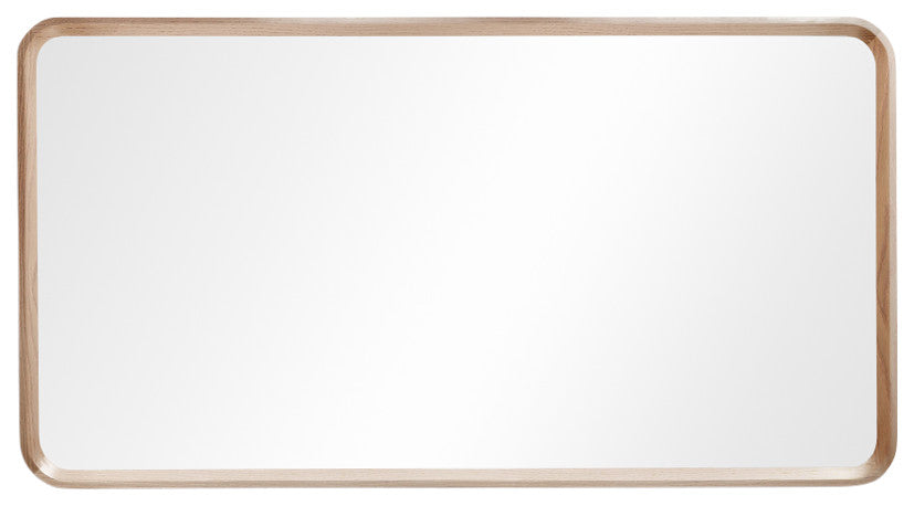 Vela Mirror, Whitewash Oak, 55"