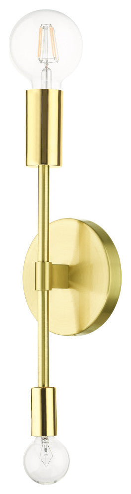 Satin Brass Contemporary Sconce