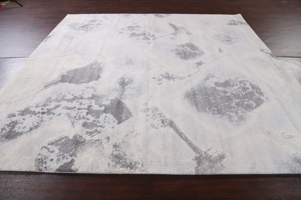 Turkish Abstract Transitional Oriental Rug Contemporary Carpet 10x10