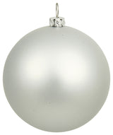 Vickerman N594007DMV 15.75" Silver Matte Ball Ornament