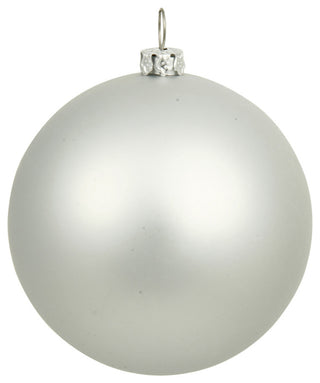 Vickerman N594007DMV 15.75" Silver Matte Ball Ornament