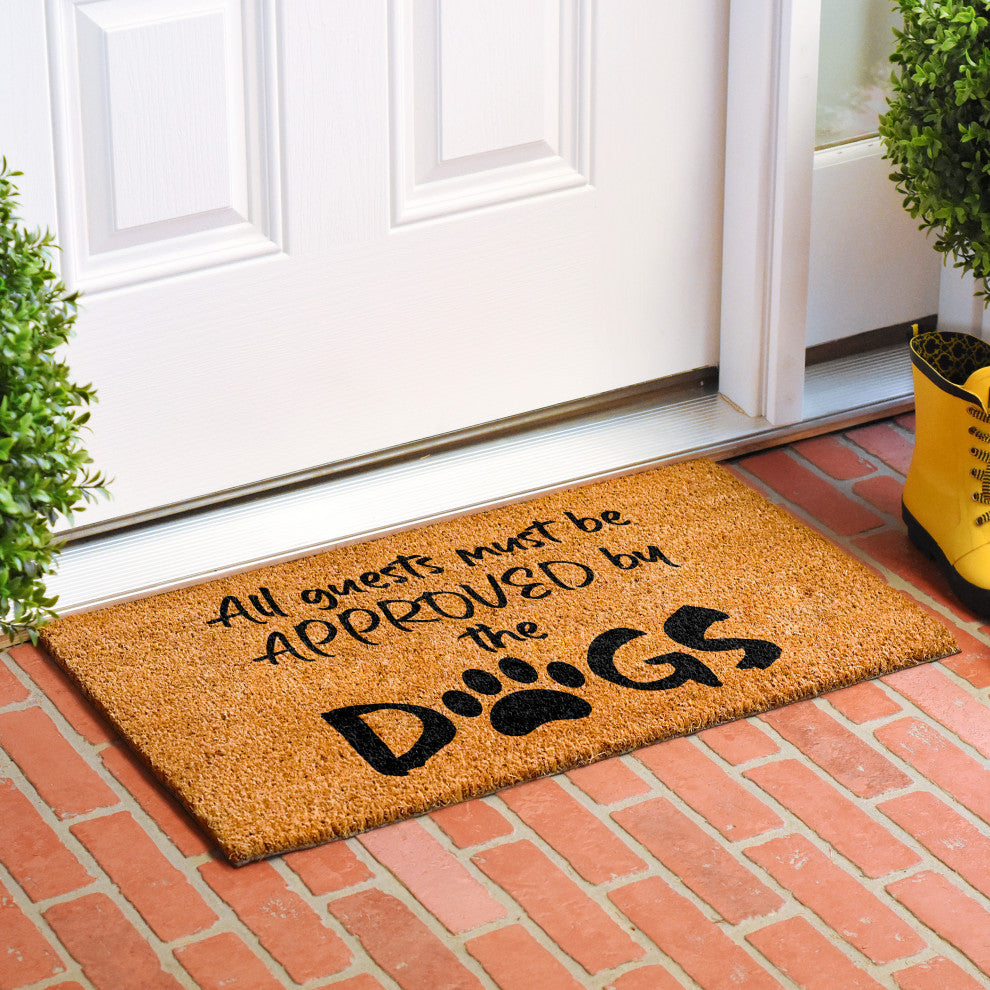 Calloway Mills All guest must be approved by the Dogs Doormat, 24x36