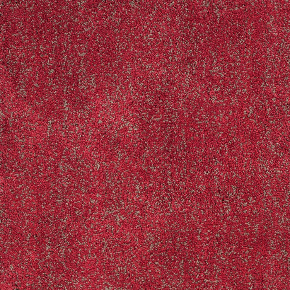 KAS Bliss 1584 Red Heather Shag Area Rug, 5' x 7'