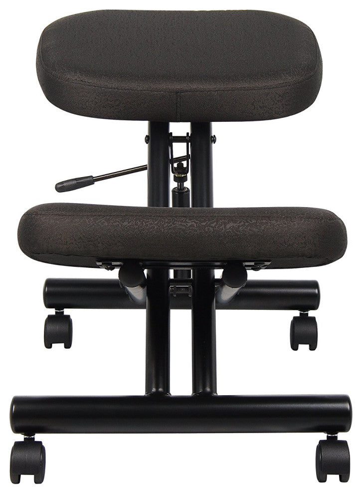 Kneeling chair knee stool in Black Fabric for Posture Correction and Back Pain