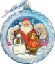 Snow Fun Santa Ornament