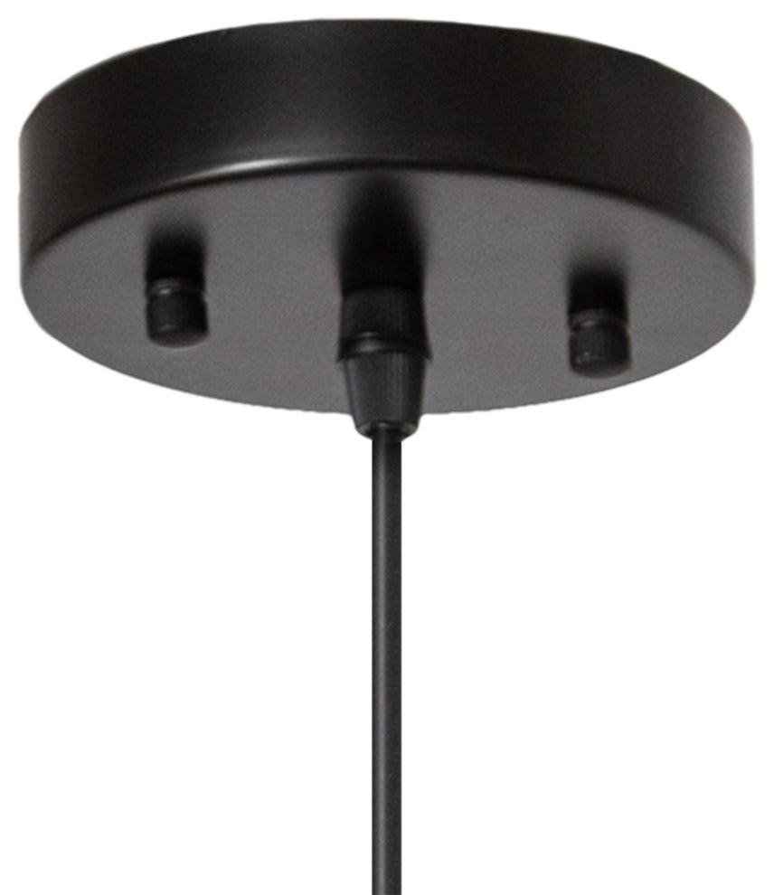 Light Single Globe Pendant, Classic Black