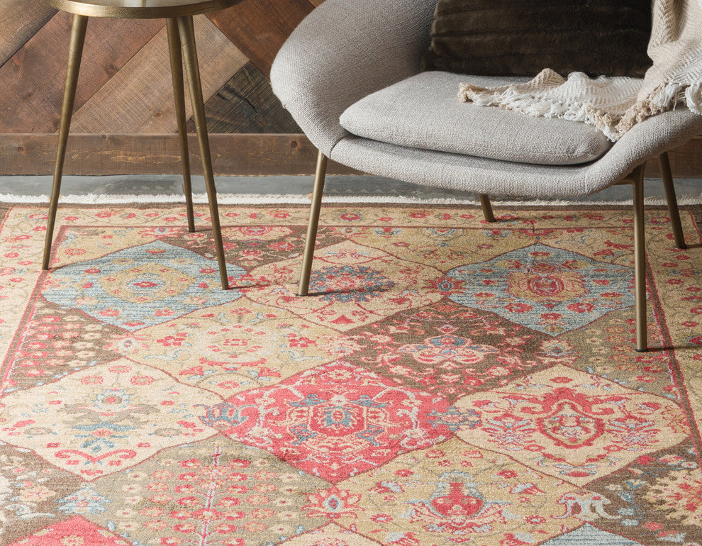 Unique Loom Multicolored Edinburgh Tulip 6' 0 x 9' 0 Area Rug