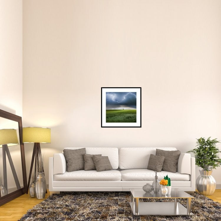 "Someplace In Summer" Framed Digital Print by Franz Schumacher, 32"x32"