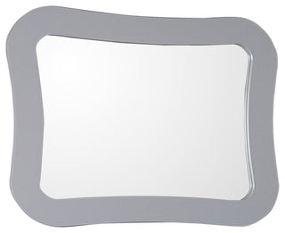 Arlo Rounded Rectangle Mirror, White