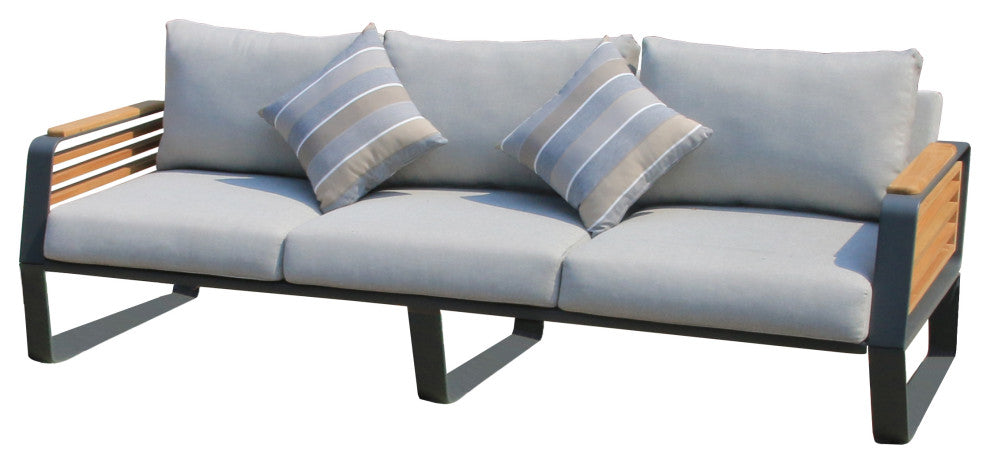 Palazzolo Outdoor Teak Patio and Coffee Table Set