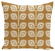 Leaf Tree Geometric Print Pillow, Gold, 20"x20"