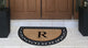 A1HC Half Round 30"x48" Double Door Monogrammed Doormat, R