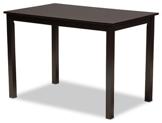 Baxton Studio Renaud Modern and Contemporary Sand Fabric Upholstered Espresso B