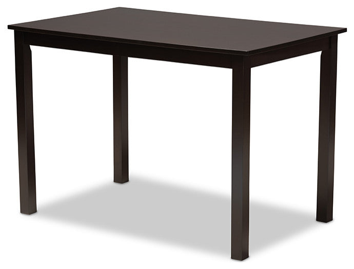 Baxton Studio Renaud Modern and Contemporary Sand Fabric Upholstered Espresso B