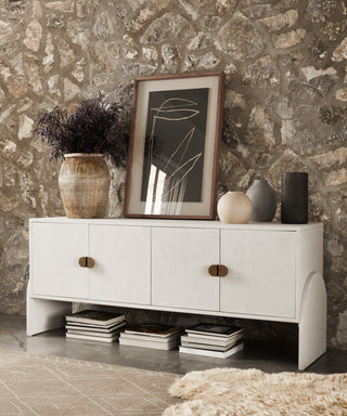 Cressida Sideboard, Ivory Painted Linen
