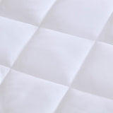 Sleep Philosophy Microfiber Waterproof Mattress Pad, White, California King