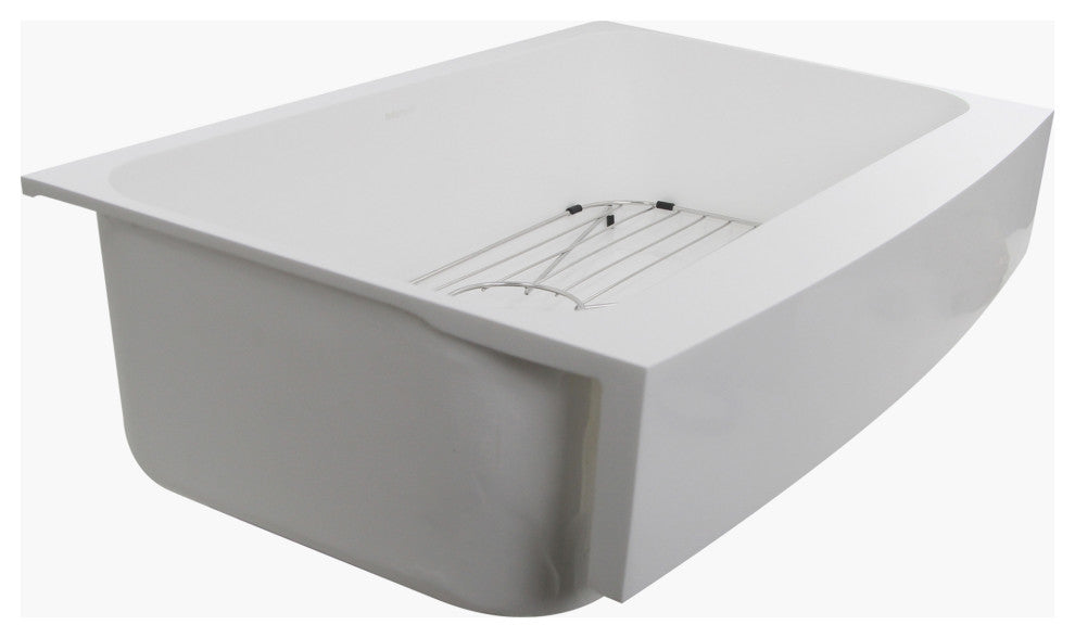 Nantucket Sinks Retrofit Glacierstone EZApron Kitchen Sink, Ns-Gseza32s