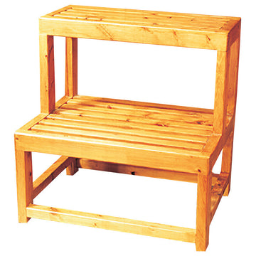 ALFI brand AB4402 20" Double Wooden Stepping Stool