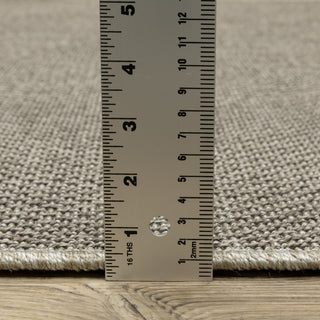 Cannes Solid Diamond Grey/ Light Grey Indoor-Outdoor Area Rug 3'3" x 5'