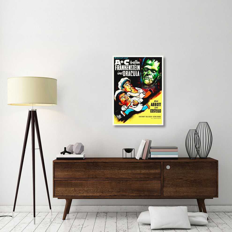 Abbott and Costello, German, Frankenstein And Dracula, 26x36