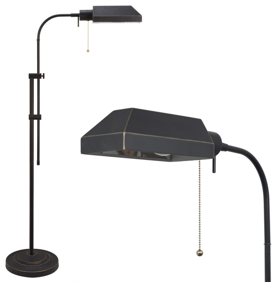 Kira Home Prescott 58" Adjustable Standing Pharmacy Floor Lamp, Includes 6W LED,