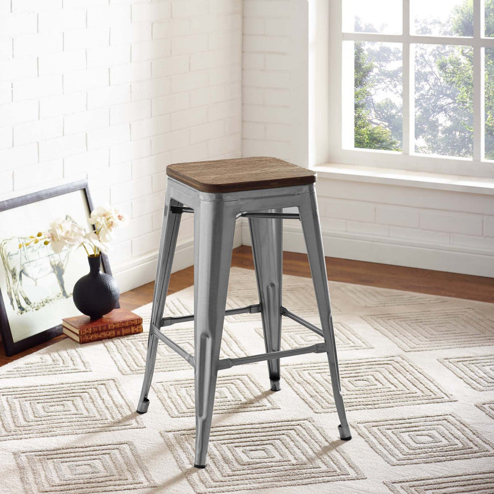 Promenade Counter Stool - Gunmetal