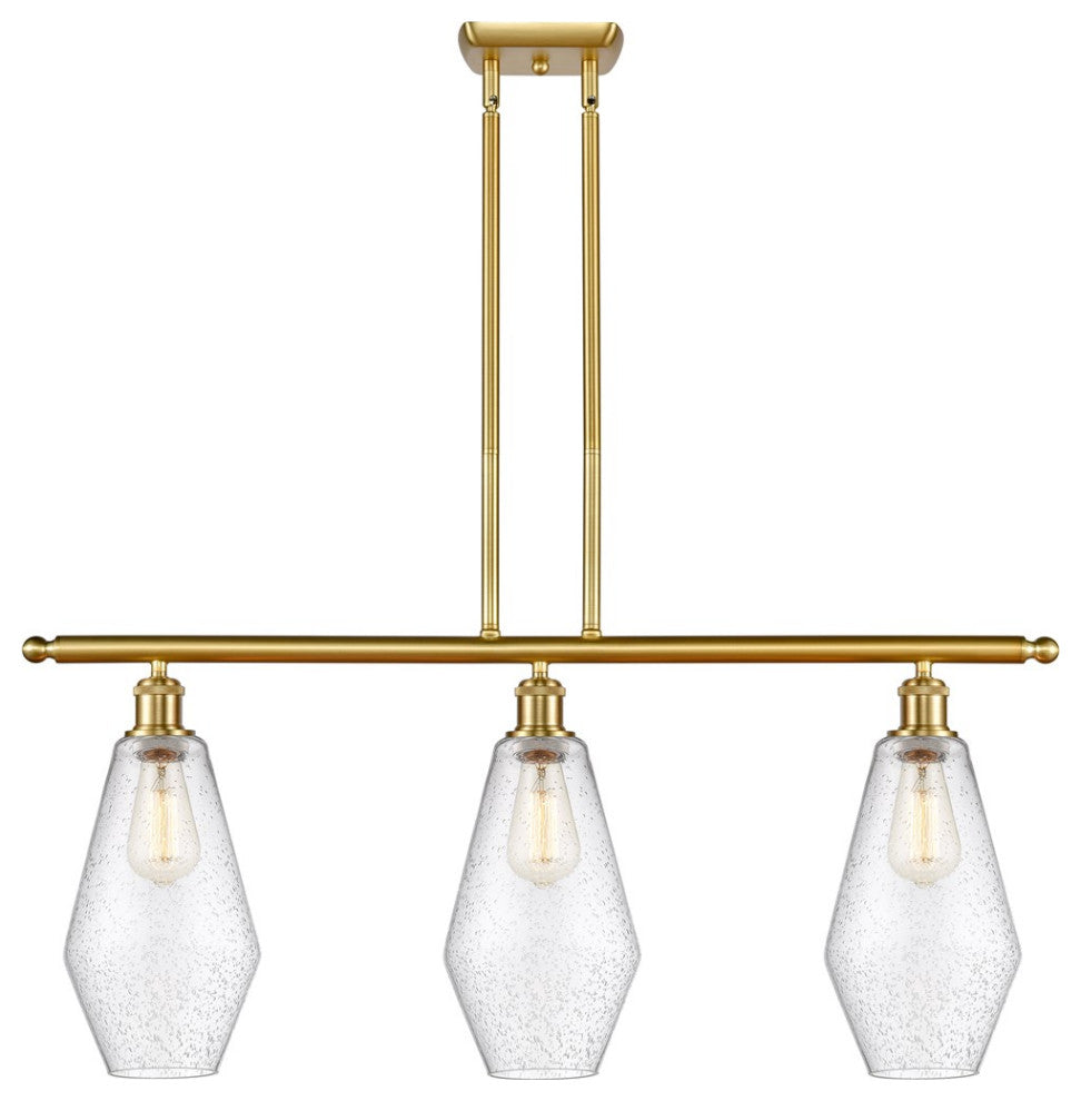 Innovations Cindyrella 3-Light Island Light 516-3I-SG-G654-7, Satin Gold