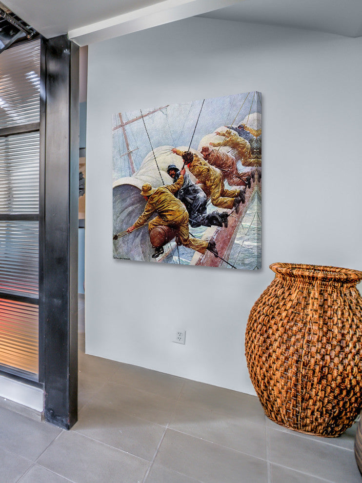 "Heave Ho!" Painting Print on Wrapped Canvas