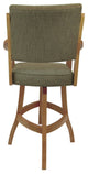Swivel Counter Wood Bar Stool Casa on S-Base, Basin Beige - Natural, 34"