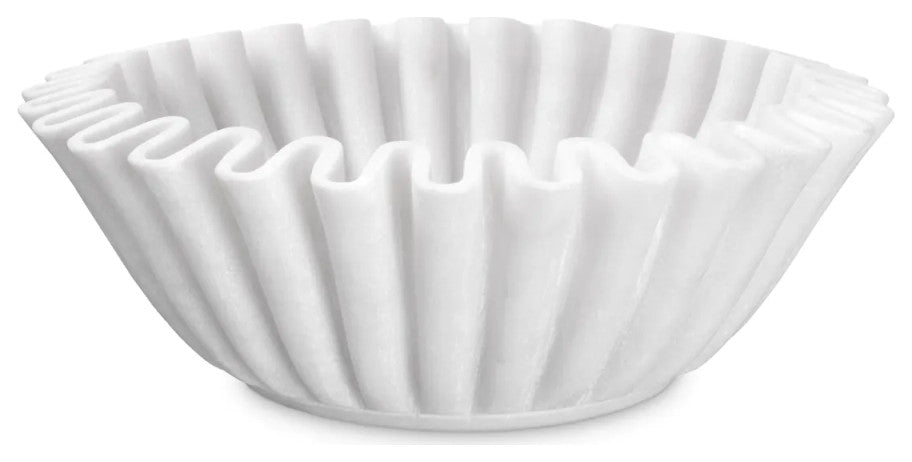White Marble Bowl, Eichholtz Jackson, Round