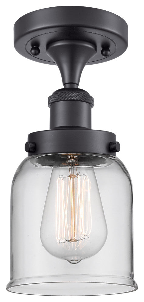INNOVATIONS LIGHTING 916-1C-BK-G52 Small Bell 1 Light Semi-Flush Mount
