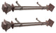 Bach 1.5" dia. Side Curtain Rod 12-20 inch long (Set of 2), Cocoa