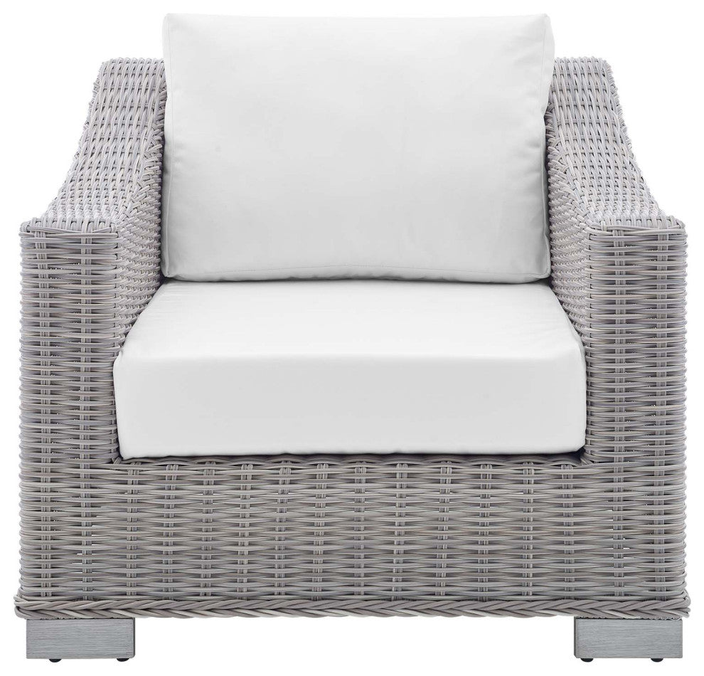 Conway Sunbrella Outdoor Patio Wicker Rattan Armchair