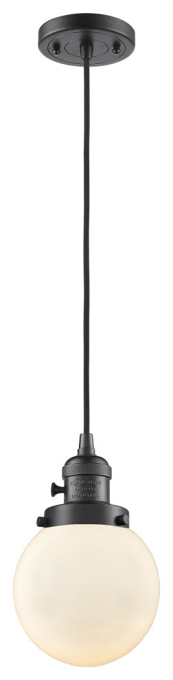INNOVATIONS 201CSW-OB-G201-6 1-Light Mini Pendant Oil Rubbed Bronze