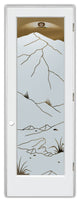 Interior Prehung Door or Interior Slab Door - Mountains Foliage - Primed -...