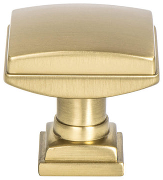 Berenson's Tailored Traditional Collection-Modern Brushed Gold, 1-1/4" by 1-1/4" Square