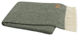 Italian Herringbone Throw, Hunter