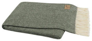 Italian Herringbone Throw, Hunter