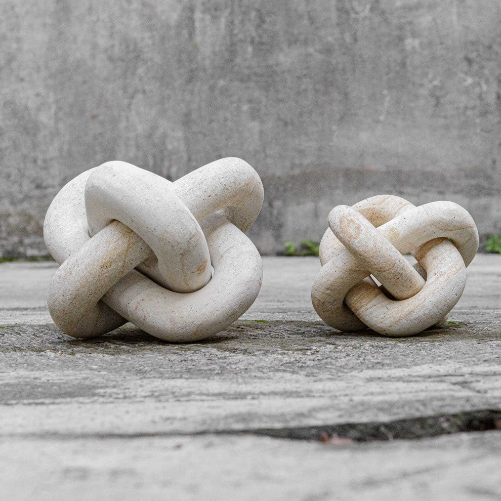 Uttermost Limestone Link Sculptures Set of 2