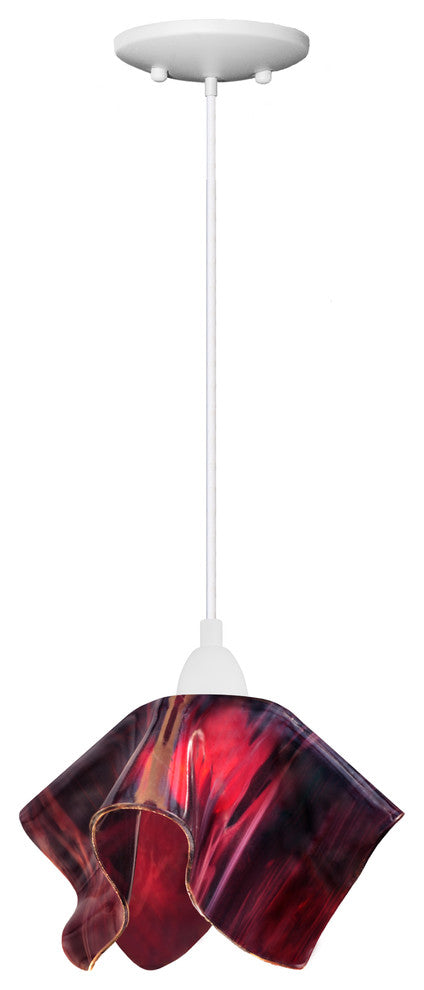 Jezebel Radiance Flame Small Pendant, Plum
