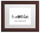 Marlene Watson 'San Francisco Ca Skyline' Matted Art, Wood Frame, White, 14x11