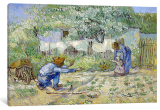 "First Steps, After Millet" Wrapped Canvas  Print, 40x26x1.5