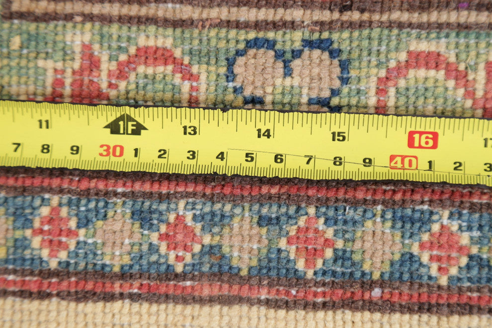Kazak Oriental Traditional Area Rug Handmade Pakistani, Beige, 8'10"x6'0
