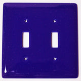 Double Wall Plate Switch, Deep Cobalt Blue, 5x5