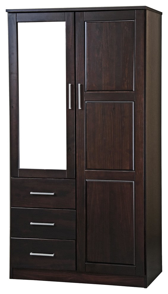 Optional Shelves for Metro, Cosmo Wardrobes, Set of 2, Java