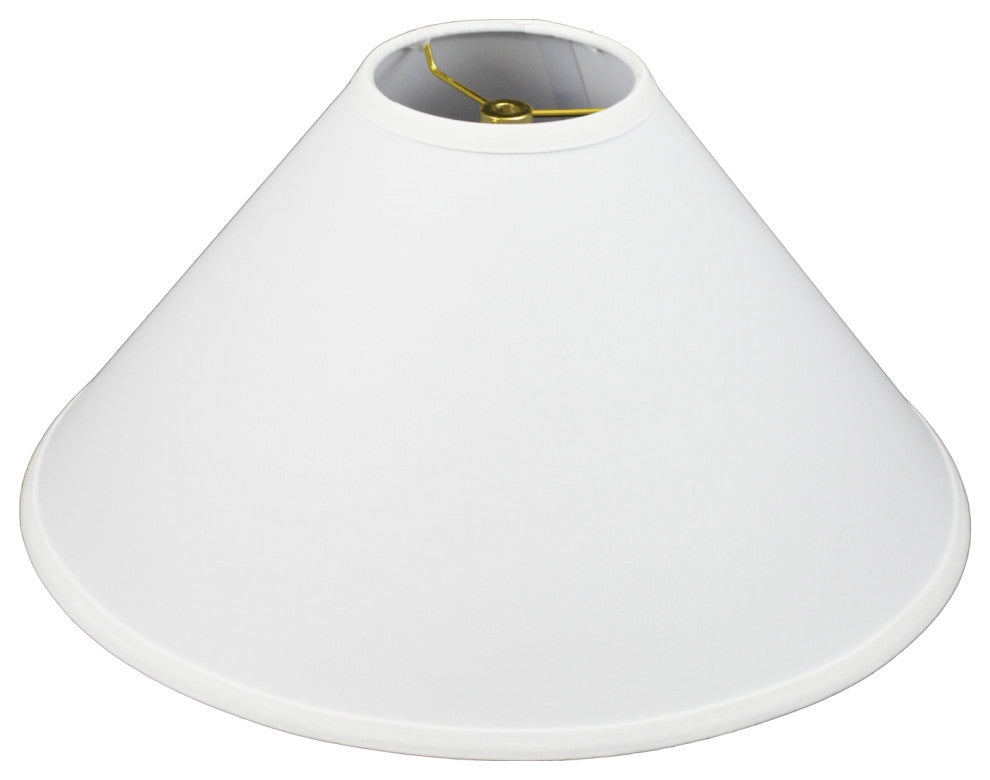 Fenchel Shades 5"x18"x11" Empire Lamp Shade, Linen White
