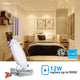 24 Pack 12W 6" LED Recessed Lighting With Junction Box, 2700K Soft White