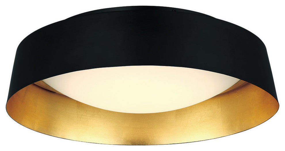 Gilt 18" LED Flush Mount 3000K, Gold Leaf