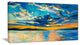 "Orange Sunset With Blue Sky" Canvas Print